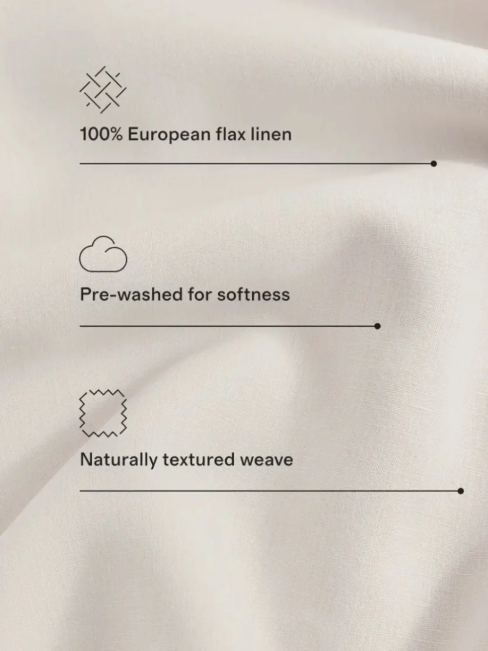 European Linen Chambray Pillowcase Set of 2 King Natural